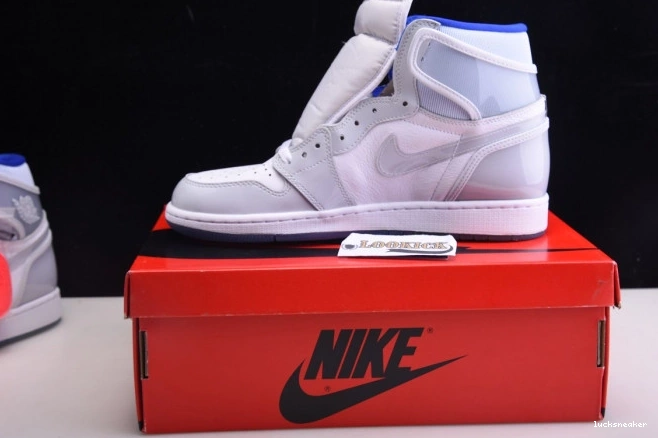 Reps LUCY White High Air Retro Jordan 1 Racer Blue Zoom CK6637-104 0704